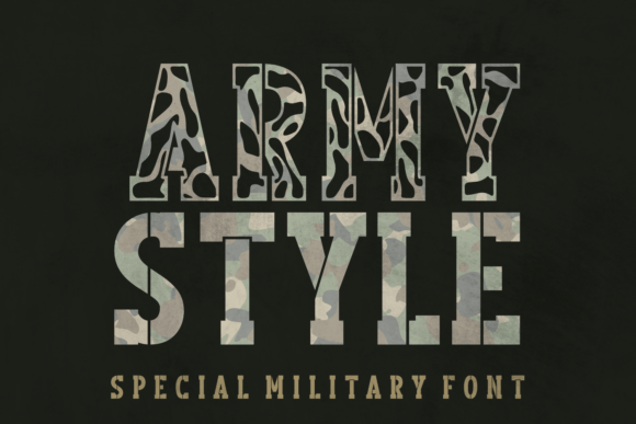 Army Style Typeface: Bold Branding for Small Businesses