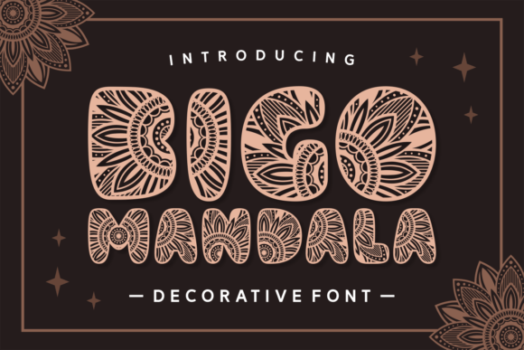 Bigo Mandala: A Stylish Decorative Typeface for Crafters