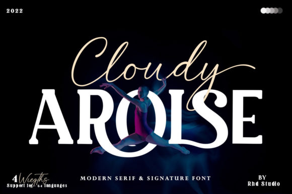 Cloudy Arolse: A Stylish Serif and Script Duo for Campaign Design