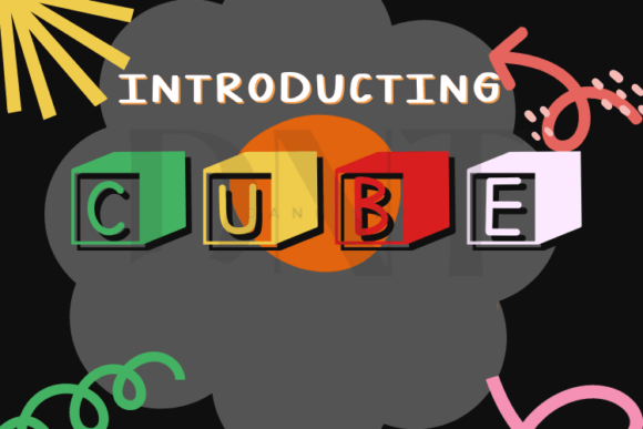 Cube: A Playful Decorative Typeface for Engaging Editorial Design