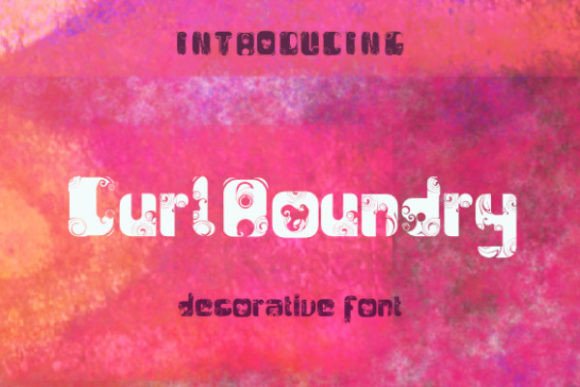 Curl Roundry: A Decorative Typeface for Creative Branding Projects