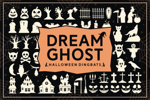 Dream Ghost: A Spooky Dingbat Typeface for Horror Branding