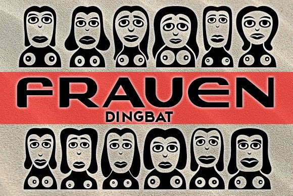 Frauen: A Modern Dingbat Typeface for Editorial Design
