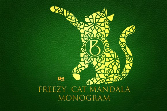 Freezy Cat Mandala Monogram: The Perfect Decorative Typeface for Digital Branding