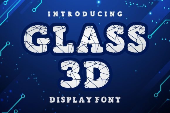 Glass 3d: The Creative Font for Bold Brand Identity