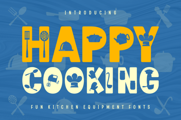 Happy Cooking Typeface: A Cheerful Decorative Font for Digital Brands