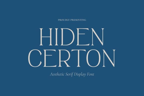 Hiden Certon: A Serif Font for Polished Small Business Branding