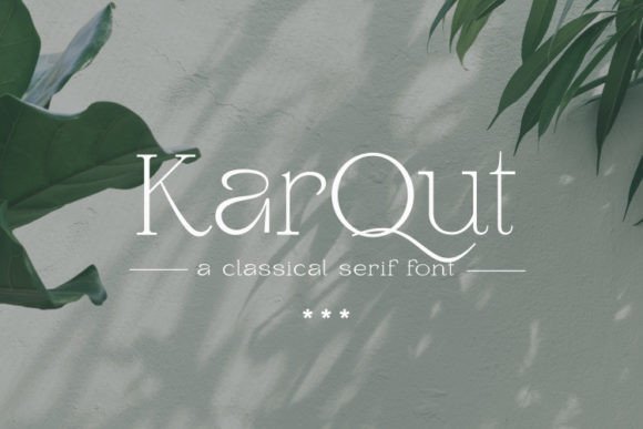 Karqut: A Unique Serif Typeface for Standout Campaign Design