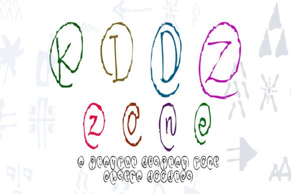 Kidz Zone: A Playful Decorative Font for Engaging Editorial Design