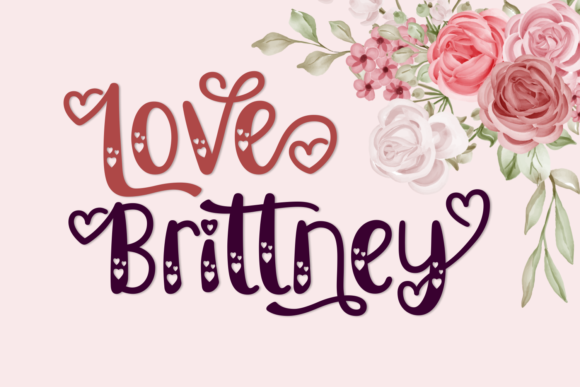 Love Brittney: A Romantic Decorative Font for Branding