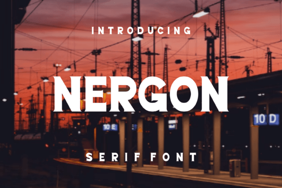 Nergon: The Unique Serif Font for Professional Brand Identity