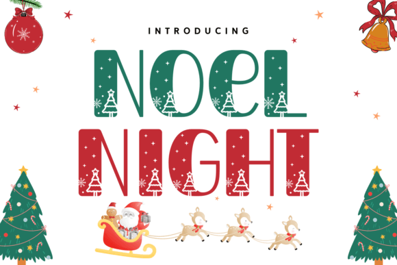 Noel Night: A Festive Decorative Font for Holiday Crafts