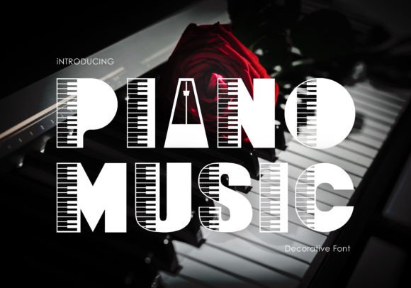 Piano Music Typeface: Elevating Editorial Design with Musical Rhythm