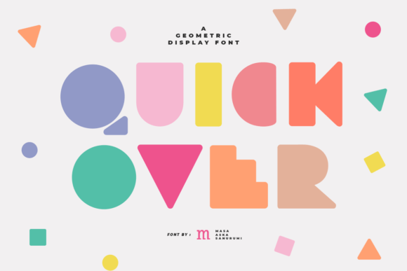 Quick Over: A Playful Decorative Typeface for Bold Brand Identities