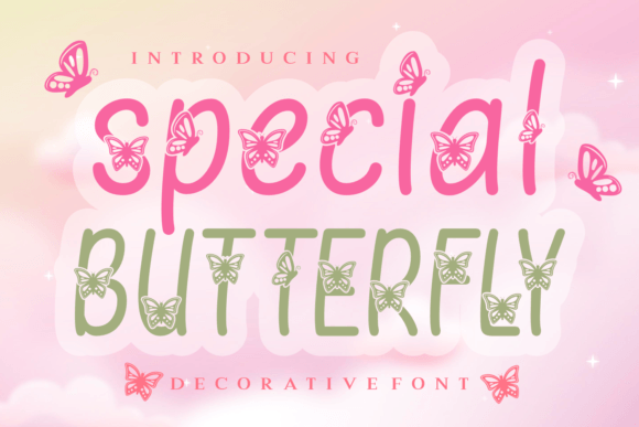 Special Butterfly Typeface: A Sweet Decorative Font for Digital Brands