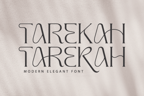 Tarekah Typeface: A Luxurious Serif for Premium Brand Identity
