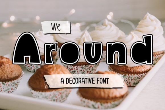 We Around: A Decorative Typeface for Modern Brand Identity