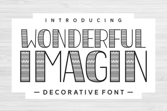 Wonderful Imagin: A Chic Decorative Typeface for Editorial Design